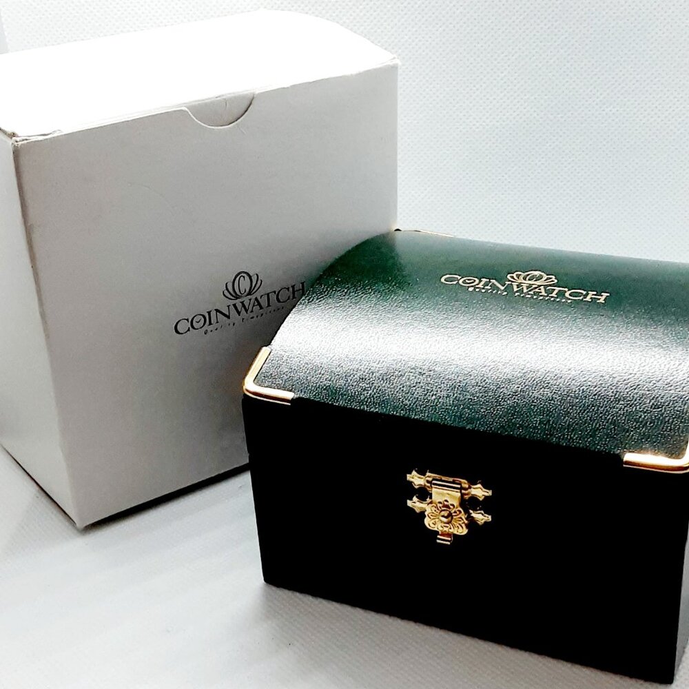 HOST PICK!!  Banker finance style ...  NEW Ladies Mercury Dime Coinwatch - Picture 7 of 9